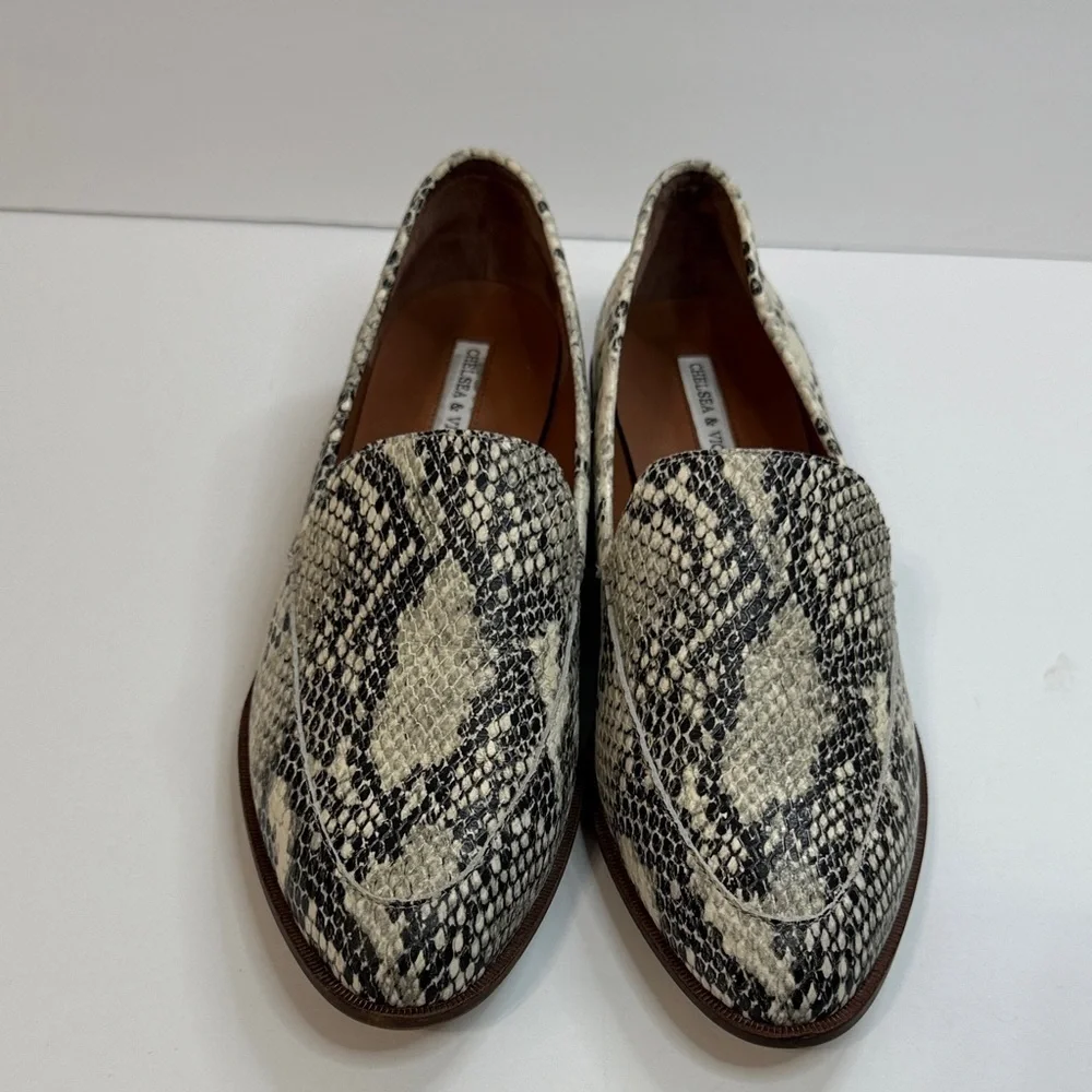 Chelsea & Violet Snakeskin Pattern Loafers